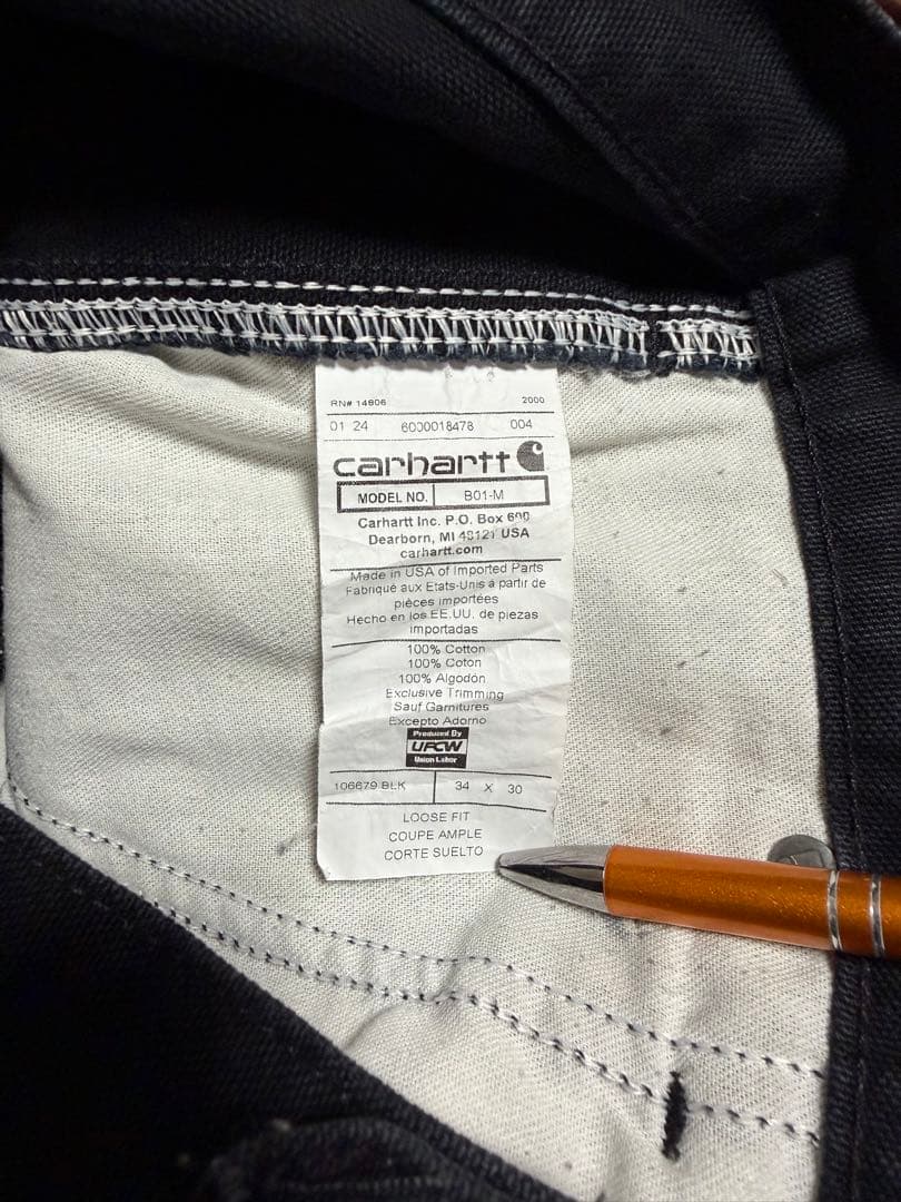 Carhartt カーハート ダブルニー B01 BLK