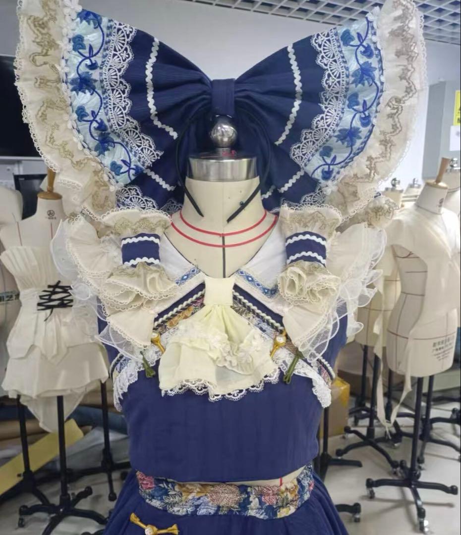 東方project博麗霊夢　青霊夢コスプレ衣装