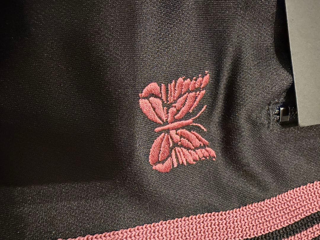 蝶刺繍 ブラック スラックス