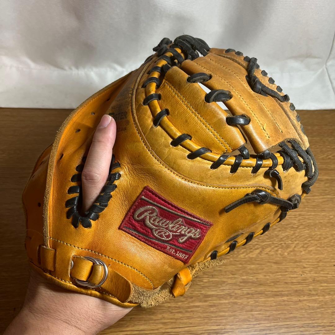 ローリングス 一般軟式 キャッチャーミット 良品 大人用 プロモデル