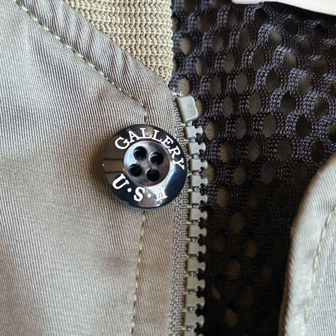 USU GALLERY 1％ ⿻ ミリタリー ロングベスト ジレ ギャザー 秋