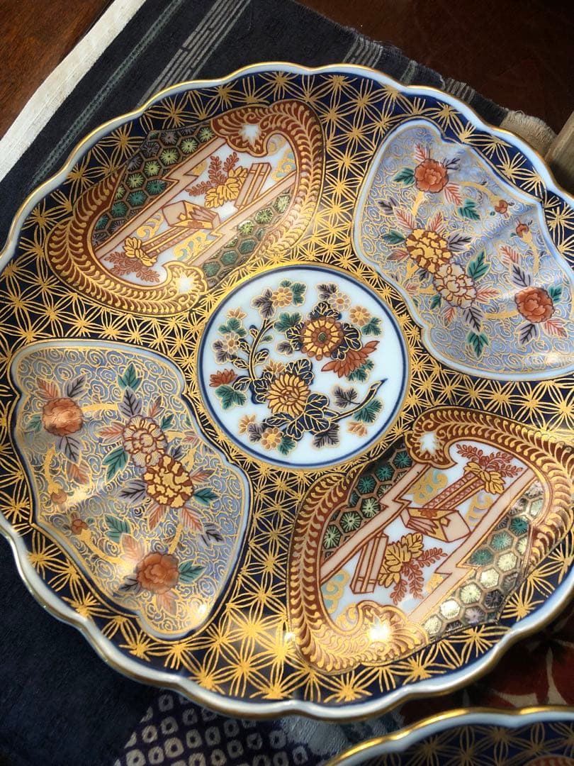 日肥製 古伊万里陶器皿 5枚セット