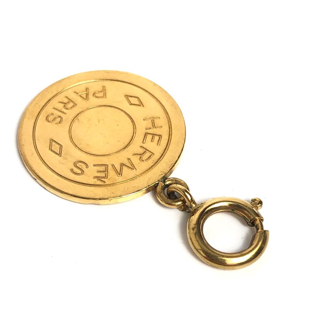 HERMES エルメス セリエ ペンダントトップ ゴールドカラー チャーム