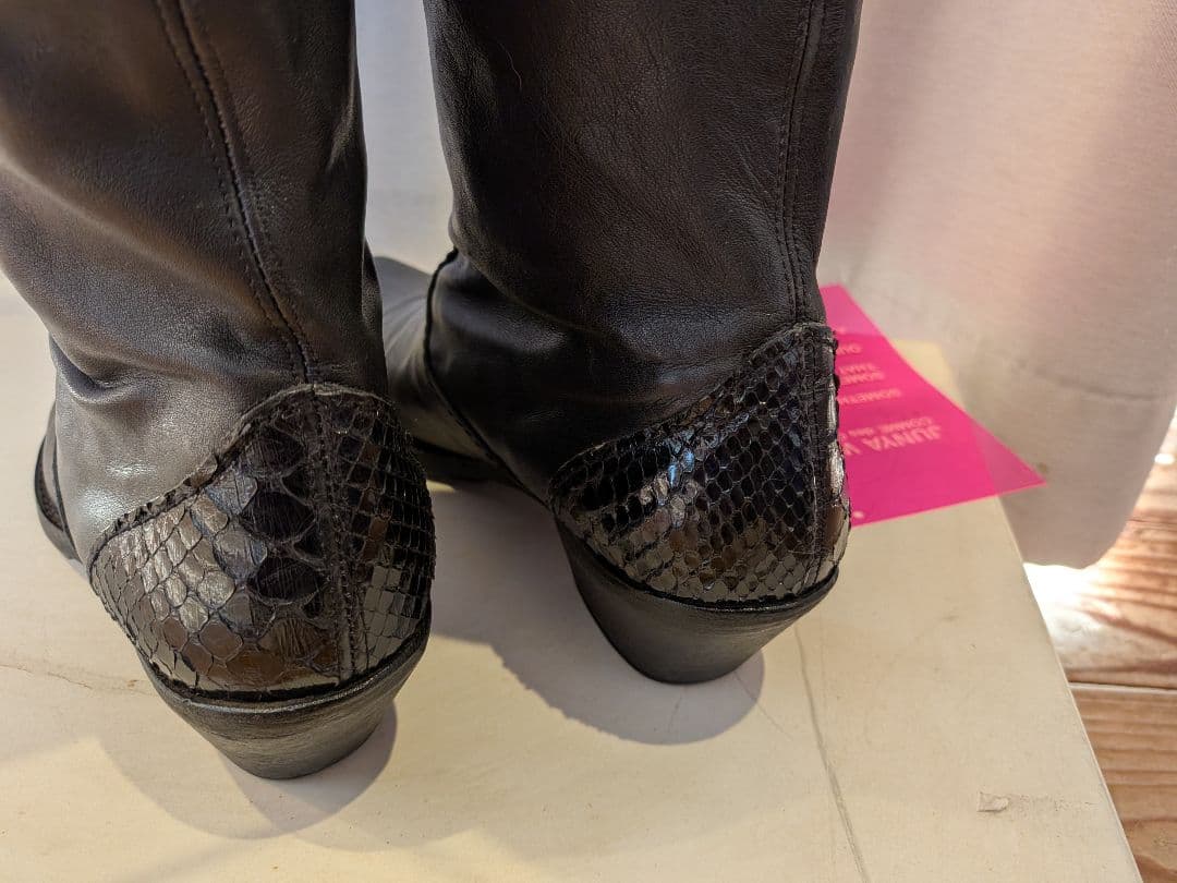 コムデギャルソン ジュンヤワタナベ ロングブーツ M ブラック