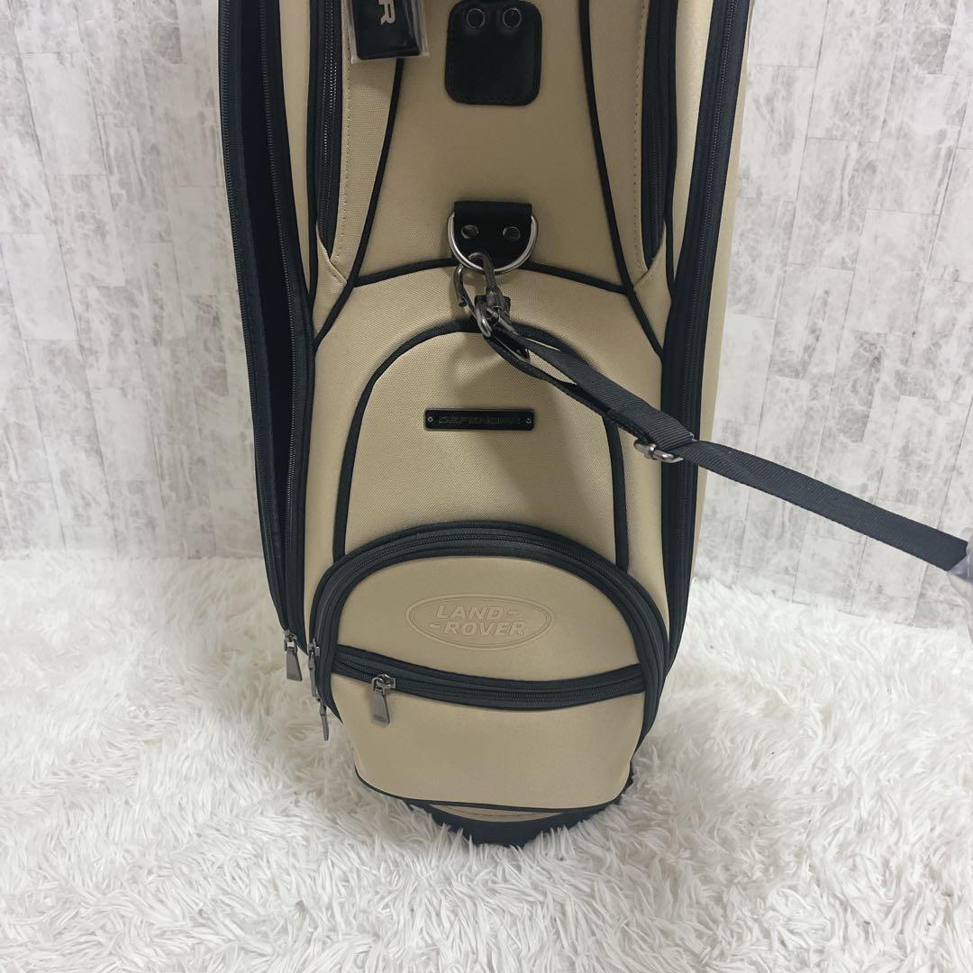 未使用保管品 ランドローバー DEFENDERキャディバッグ（ベージュ)