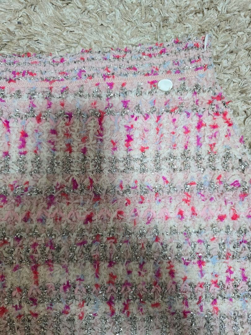 CHANEL　シャネル スカート カシミヤ　ピンク