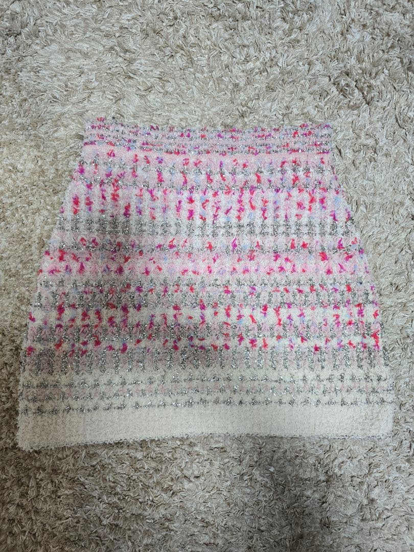 CHANEL　シャネル スカート カシミヤ　ピンク
