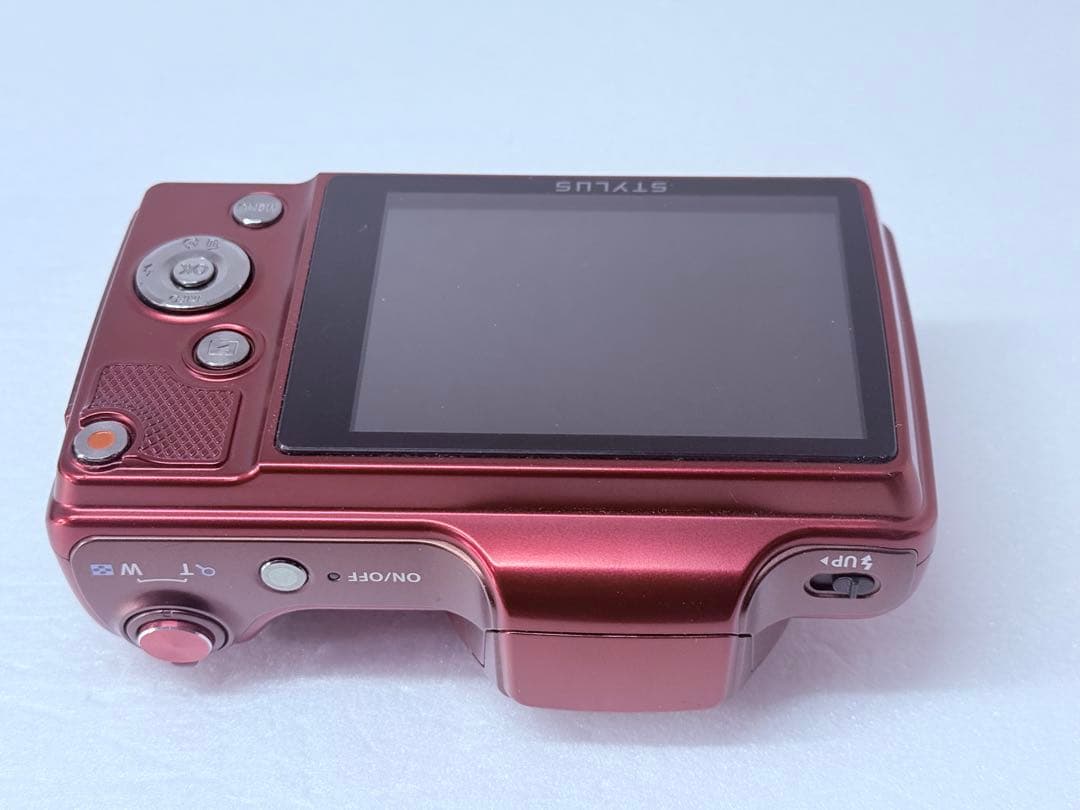 OLYMPUS STYLUS SZ-15レッド 動作確認済 24倍ズーム レトロ