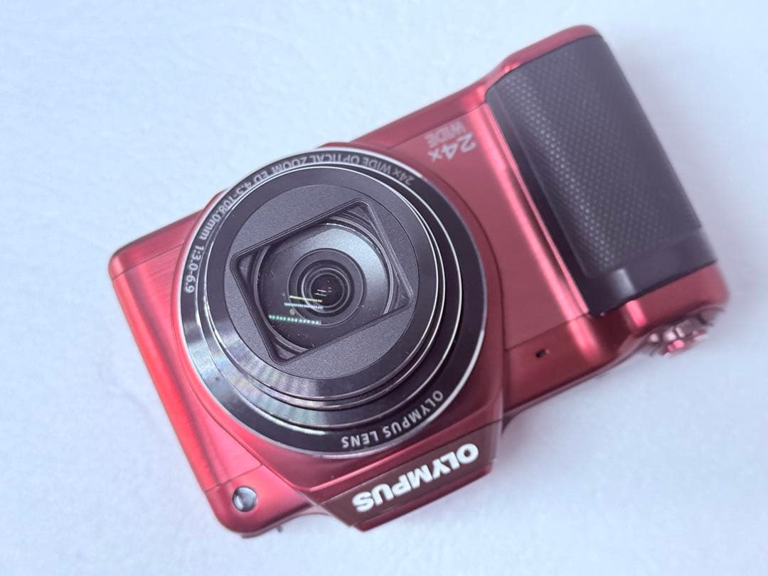 OLYMPUS STYLUS SZ-15レッド 動作確認済 24倍ズーム レトロ