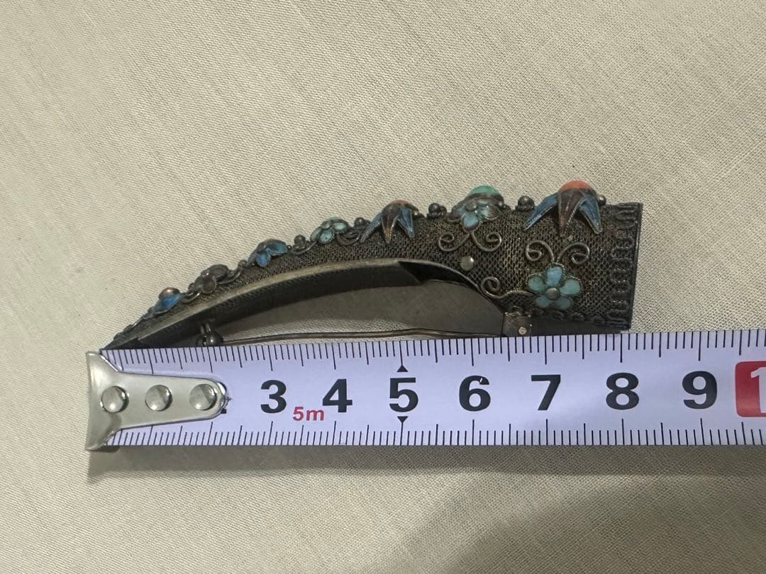 sk ヴィンテージ　アンティーク　ブローチ　中国七宝