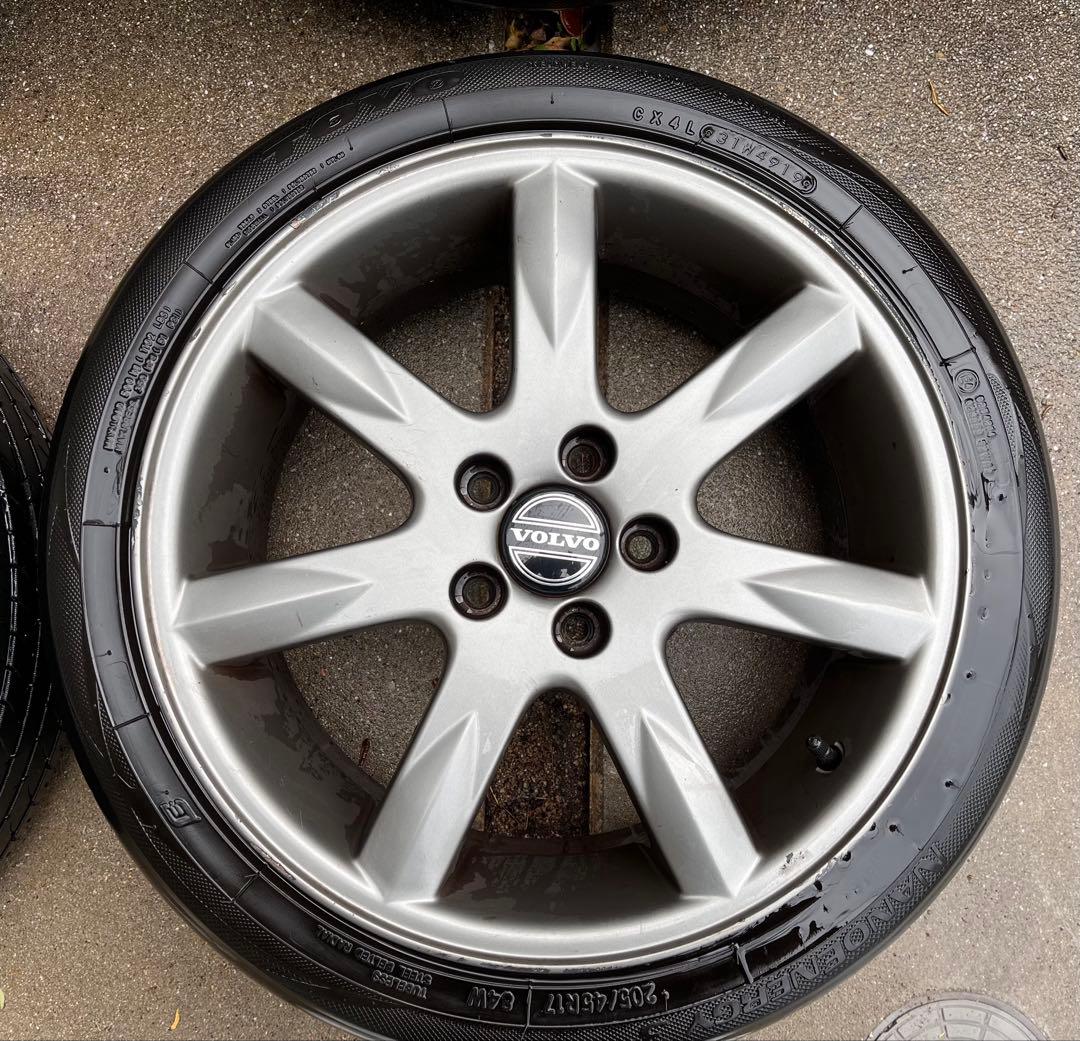 VOLVO850R 純正アルミ 17インチ7J 5穴 タイヤセットPCD:108