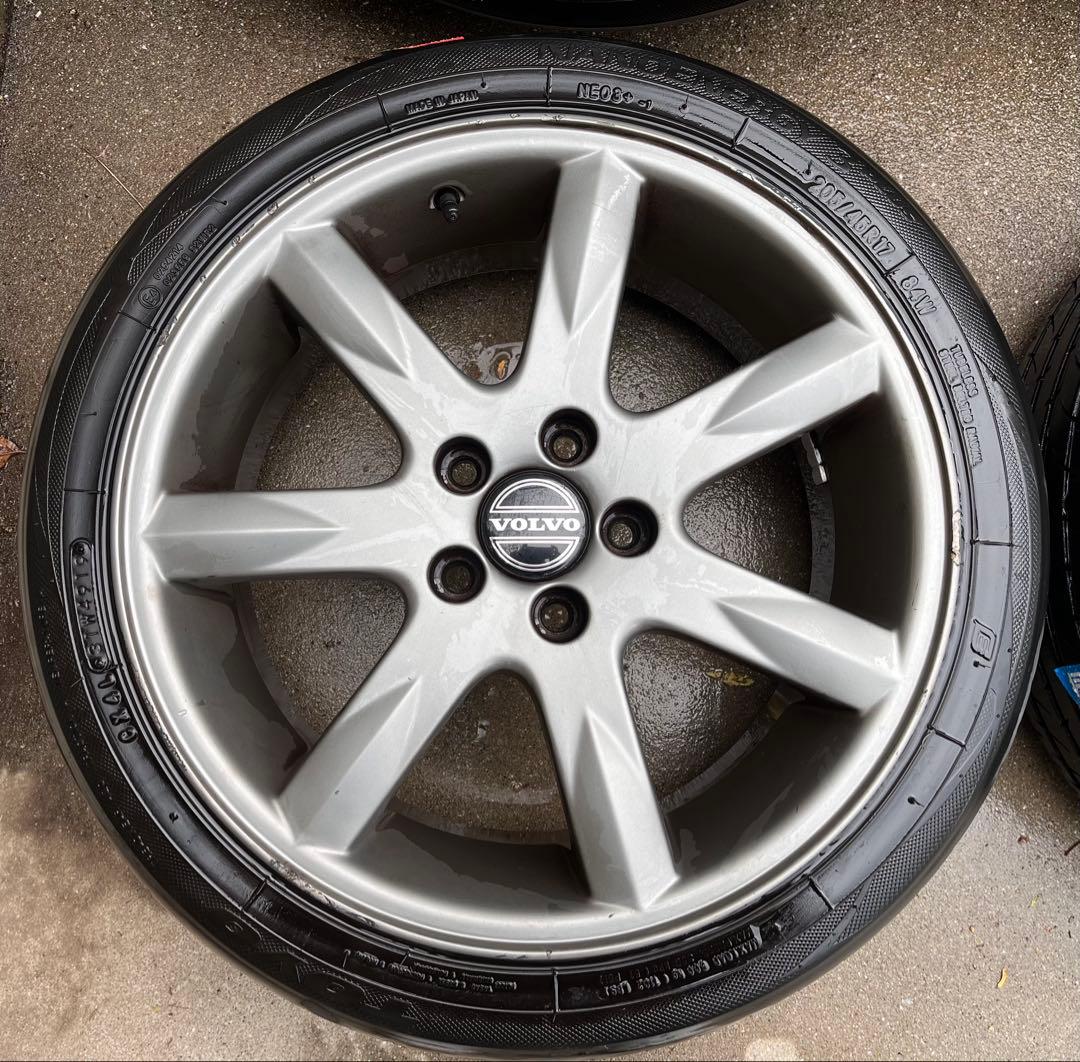 VOLVO850R 純正アルミ 17インチ7J 5穴 タイヤセットPCD:108
