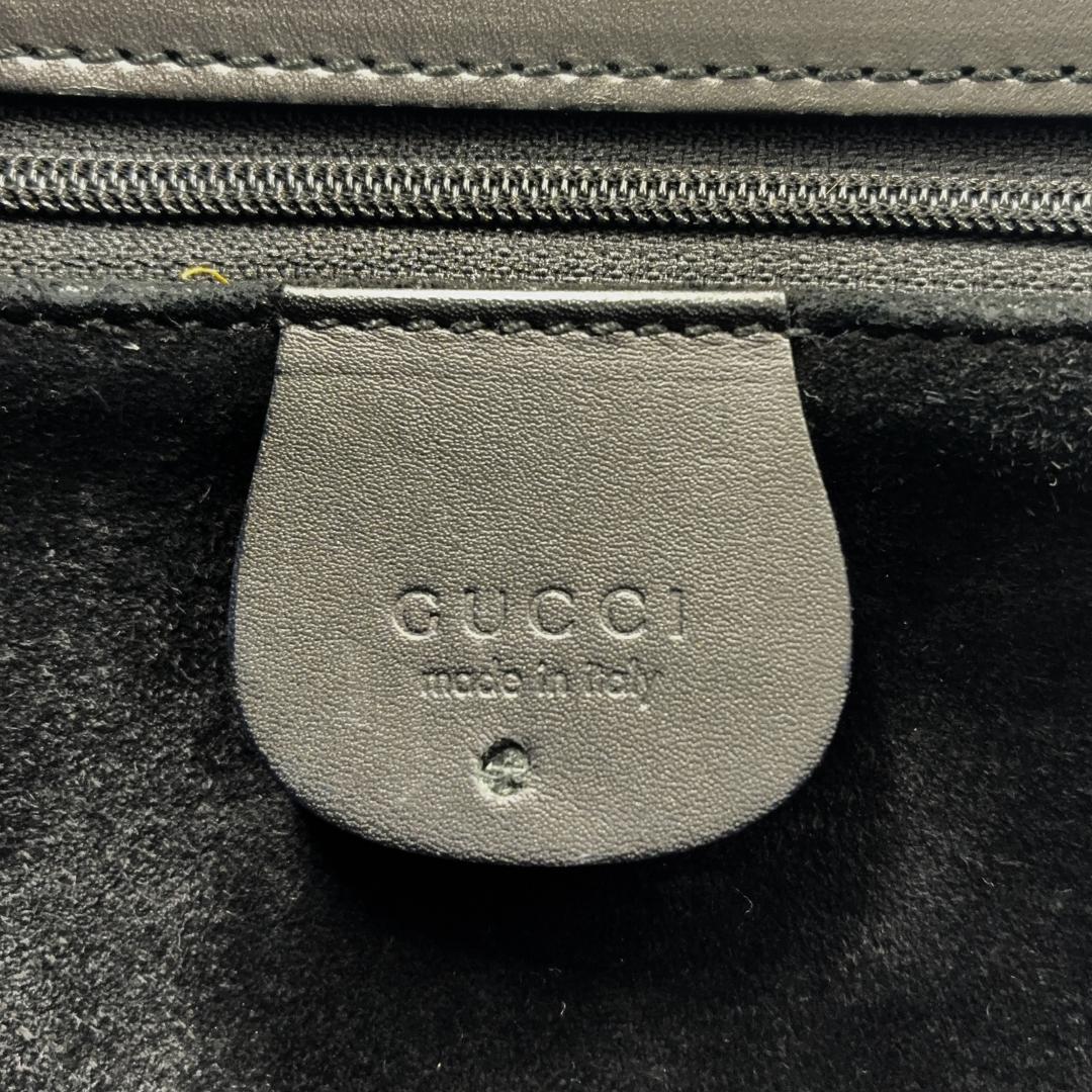 GUCCI グッチ レザートートバッグ ブラック A4収納可
