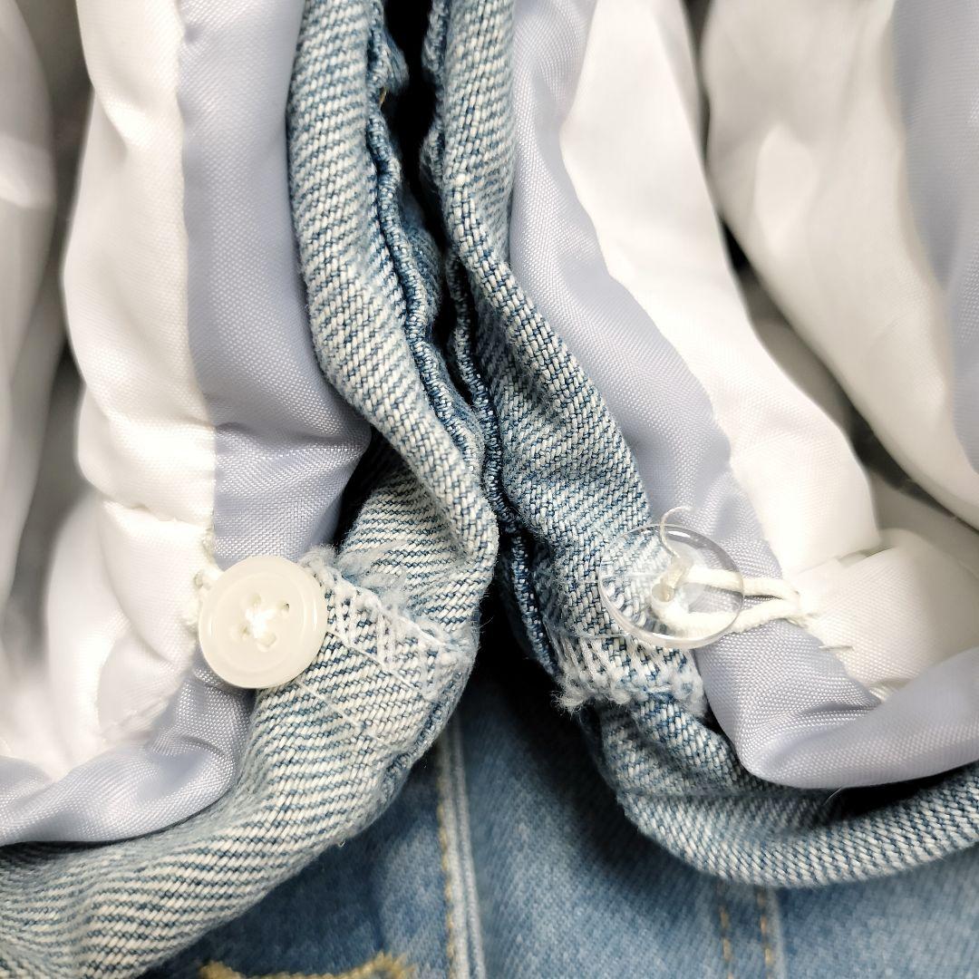 ミカーレミカーレ 4way ボア ファー デニムジャケット オーバーサイズ