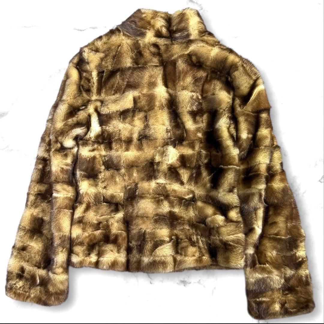 美品✨ MATERIA ゴールデンミンク クロップドショートコート サイズM