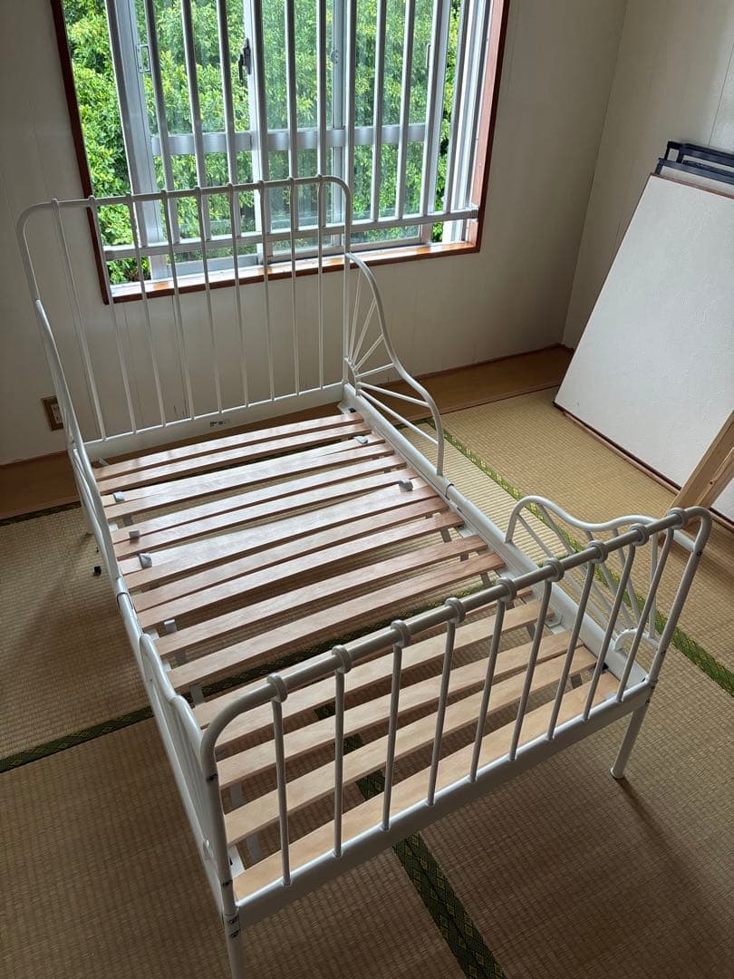 Ikea伸長式ベッドフレーム、すのこ