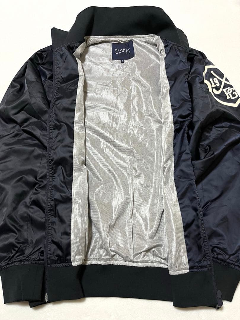 【PEARLY GATES】サイズ5紺フルジップジャケット＊パーリーゲイツ上着