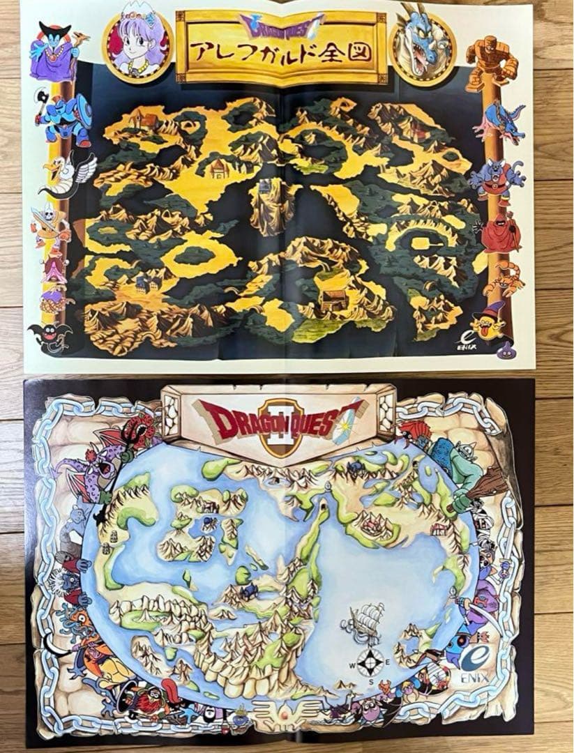 【美品/レア】ドラゴンクエスト1,2 パンフレット　ドラクエ 鳥山明
