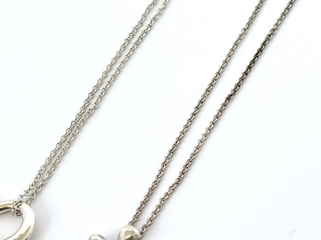 ティファニー 925 オープンハート スモールクロス シルバー ネックレス