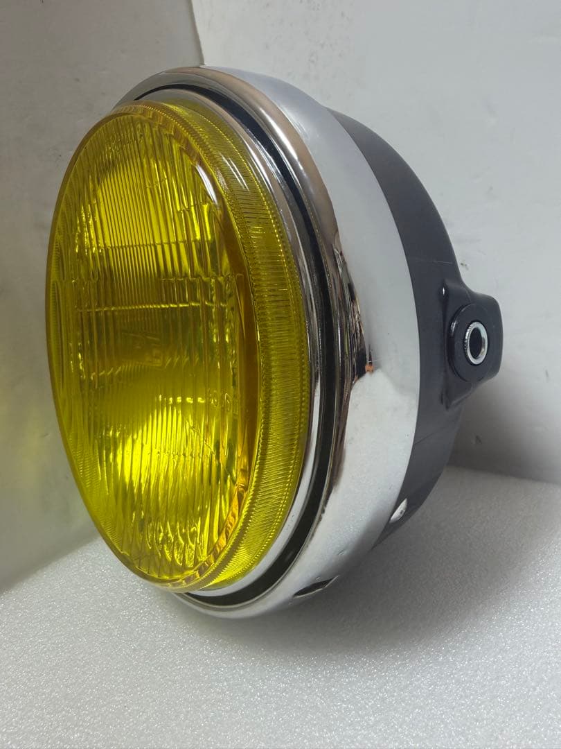 当時物IPF凹みレンズ付きヘッドライトASSY/イエローレンズシビエCIBIE