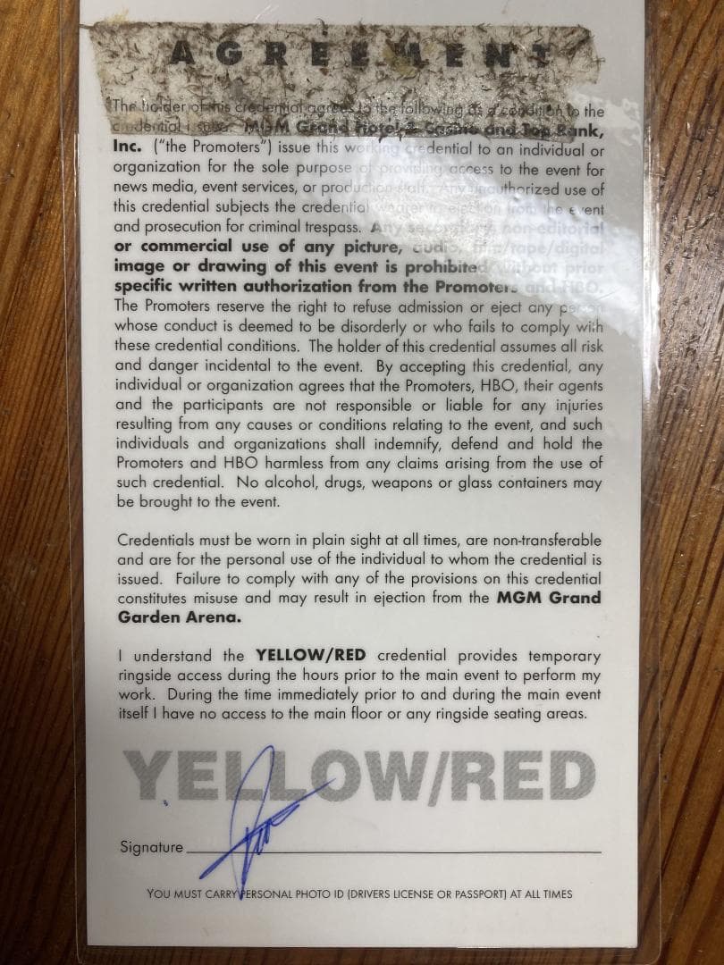 ラファエル・マルケス本人実使用　世界戦パス　超レア！