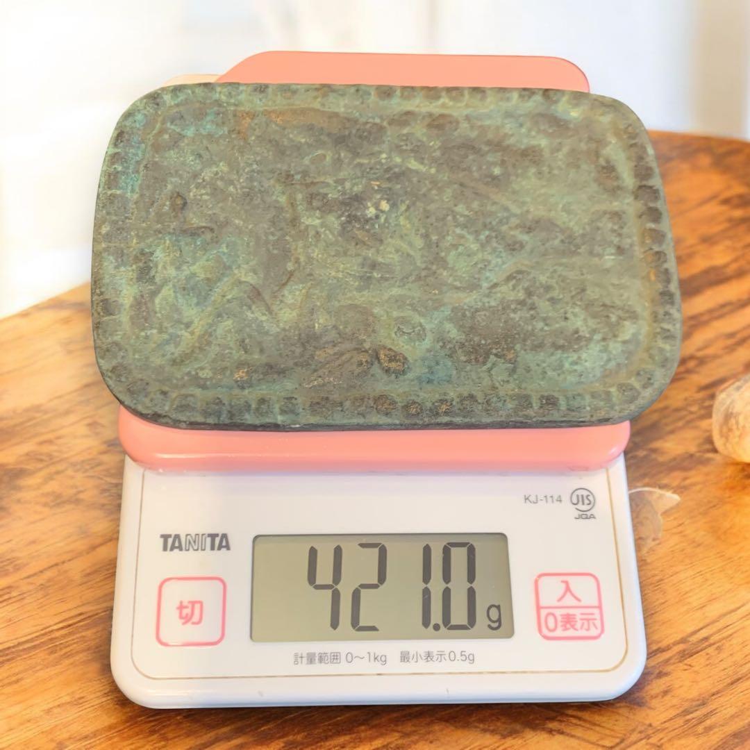 M463❀【本物】隠れキリシタン 踏み絵 聖母子像 銅製 絵踏 聖母マリア 青銅