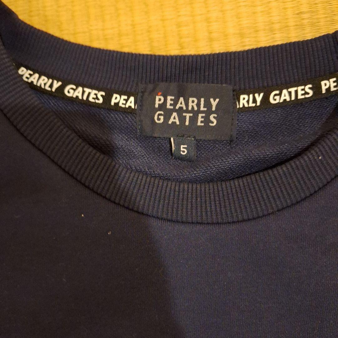 ハ*モ様 PEARLY GATES ネイビー トレーナー、サイズ5