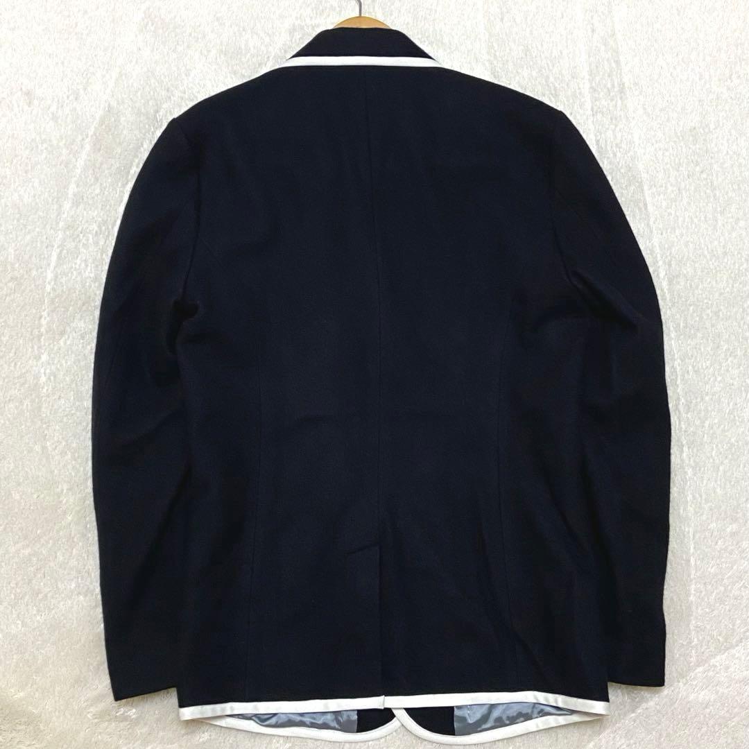 FRED PERRYジャケット パイピング シングル2ボタン アンコン 黒 M