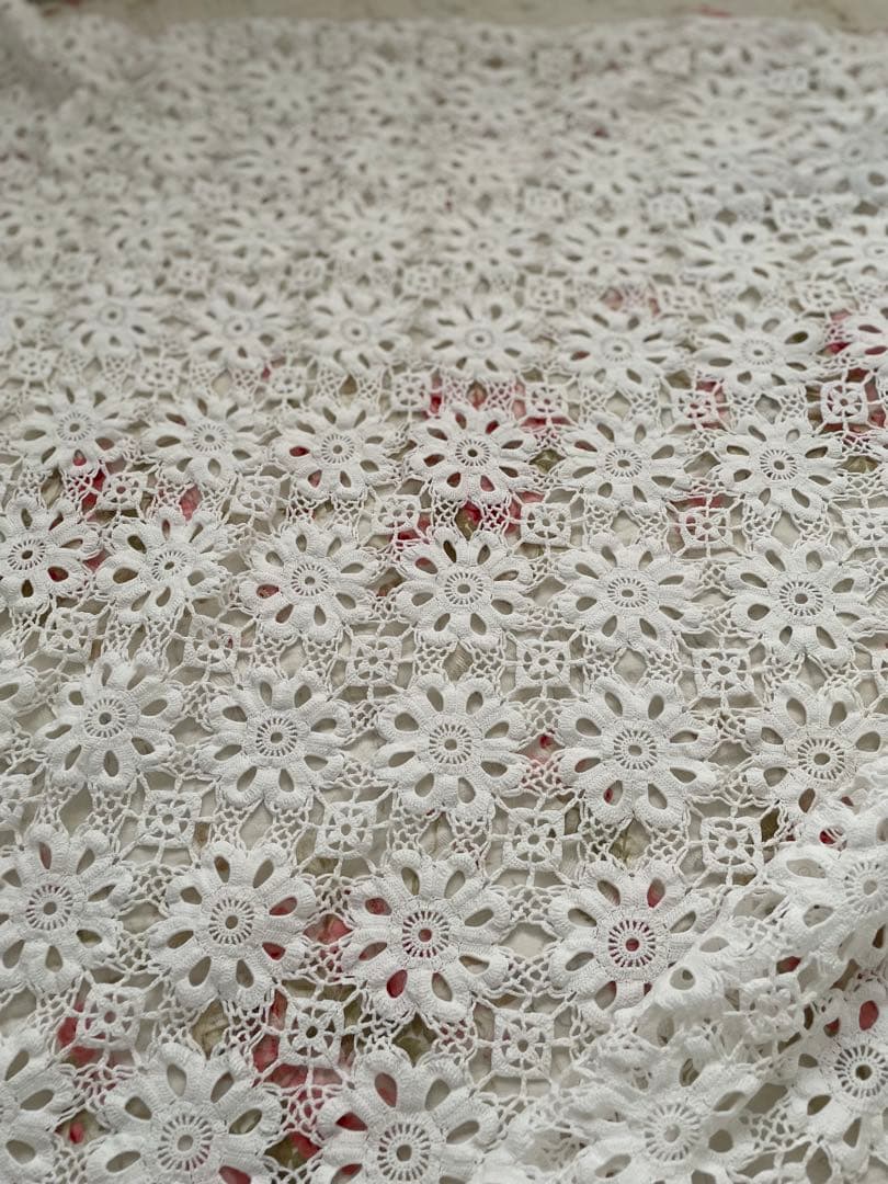 ˚✧₊⁎断捨離SALE⁎⁺˳✧༚ハンドメイド レース ベッドカバー♡イギリス製