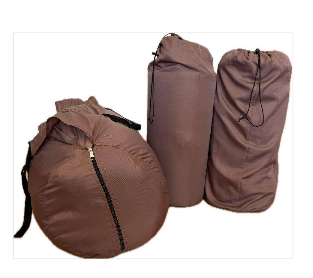 値下げしました。DOD わがやのシュラフ＋丸洗いシーツエアマット×2 合計3点