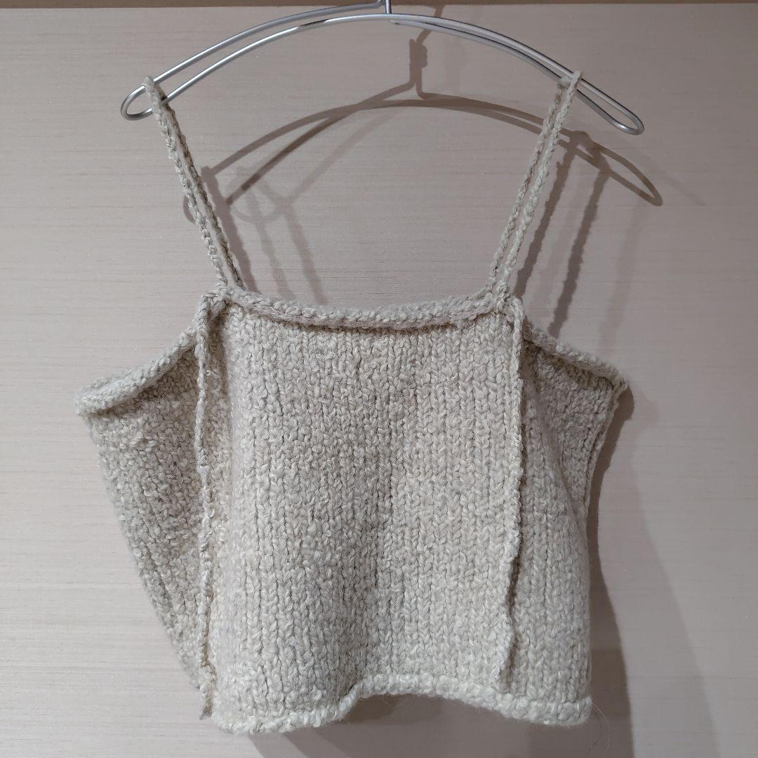 かぐれ　アルパカウールブークレニットキャミソール　アーバンリサーチ