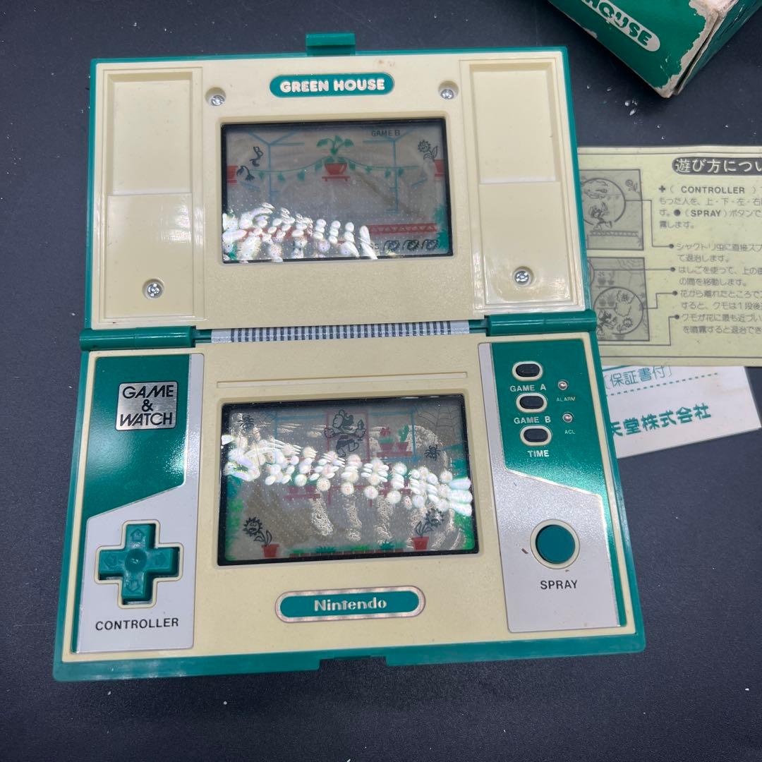 動作OK 任天堂 ゲーム&ウオッチ GREEN HOUSE GH-54 説付き