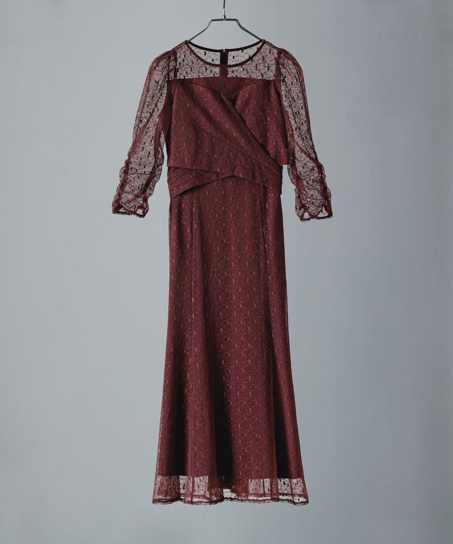 9★新品★ etoll エトル カシュクールデザインフレアドレス　サンプル品