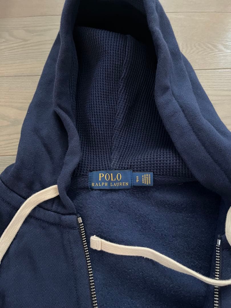 ラルフローレン レディース Mサイズ ジップパーカー ネイビー 海外品