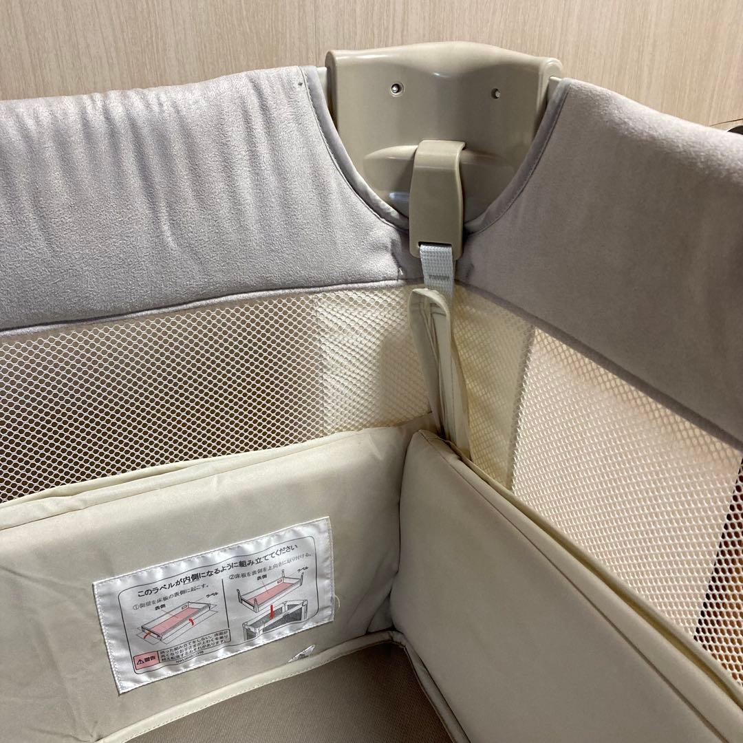 【即日発送】ココネルエアープラス AB ホワイトベージュ　アップリカベビーベッド