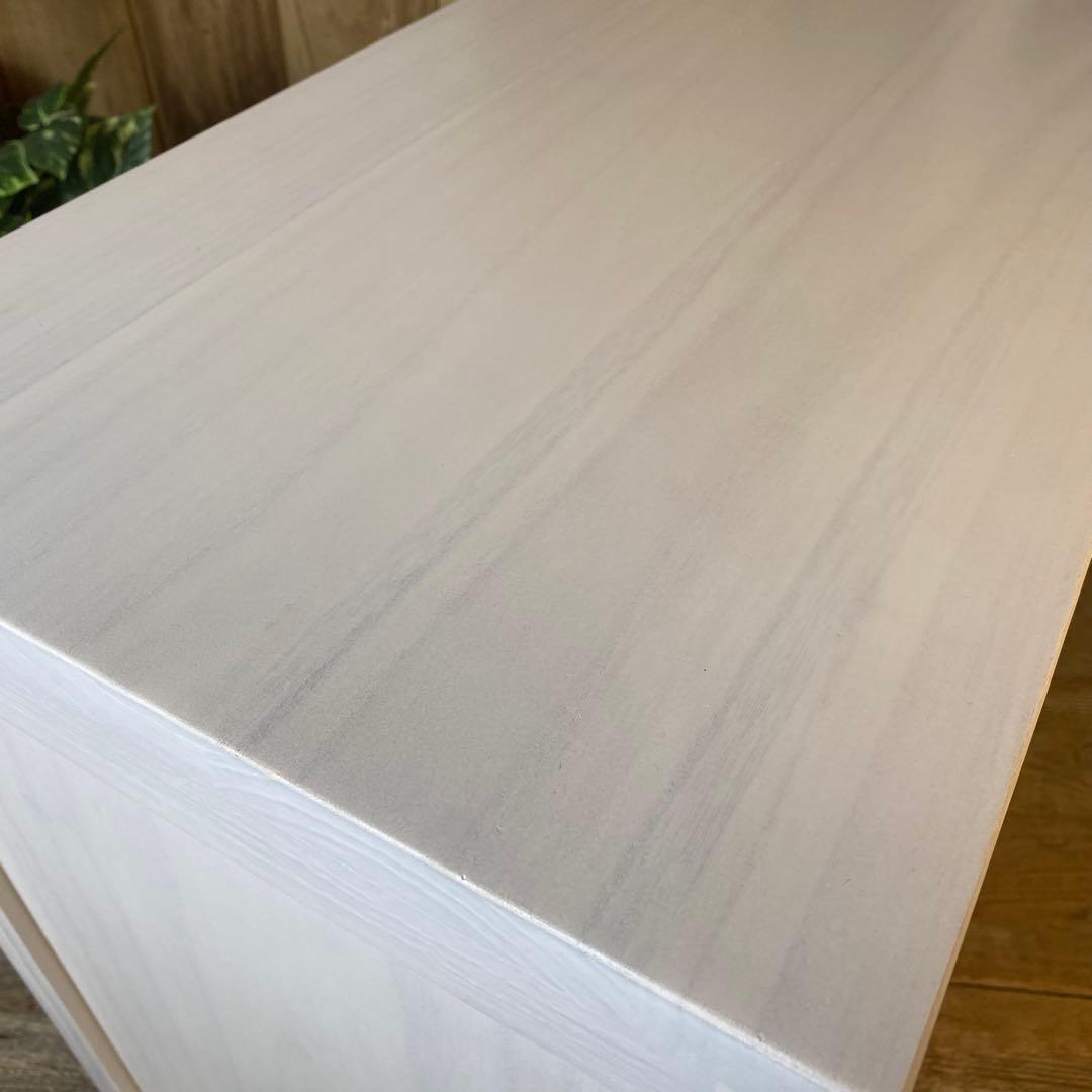 大幅値下げセール中！木製多引き出し桐チェストタンスBホワイト60㎝×53㎝収納