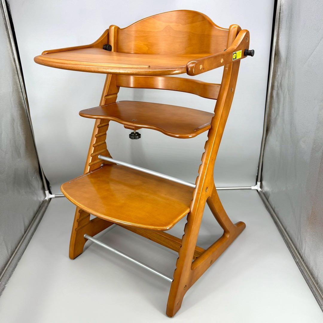 大和屋　すくすくチェアプラス　テーブル付き　YAMATOYA ブラウン