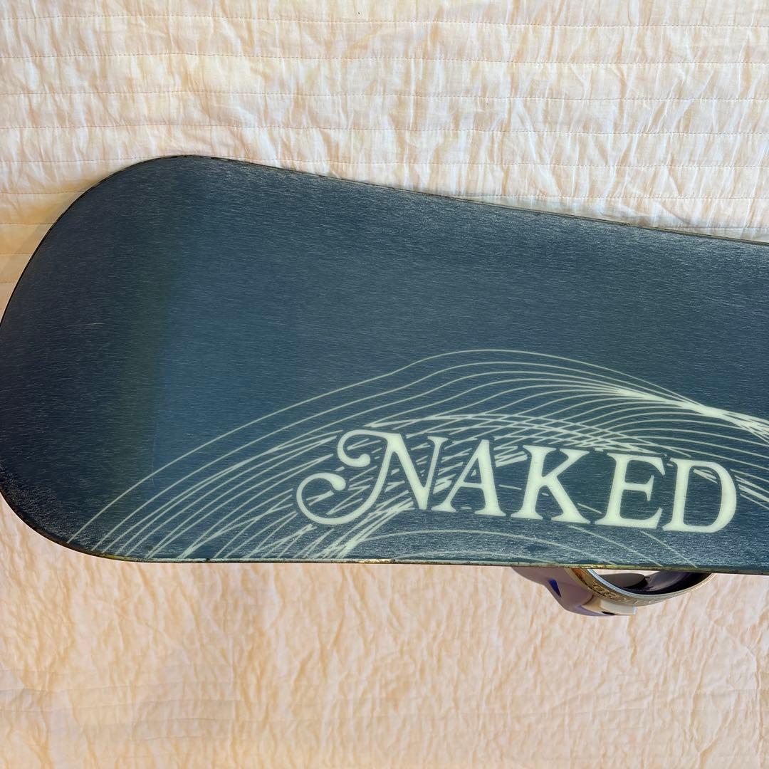 Naked Sycron スノーボード　ブルー　ホワイト　141 cm2点セット