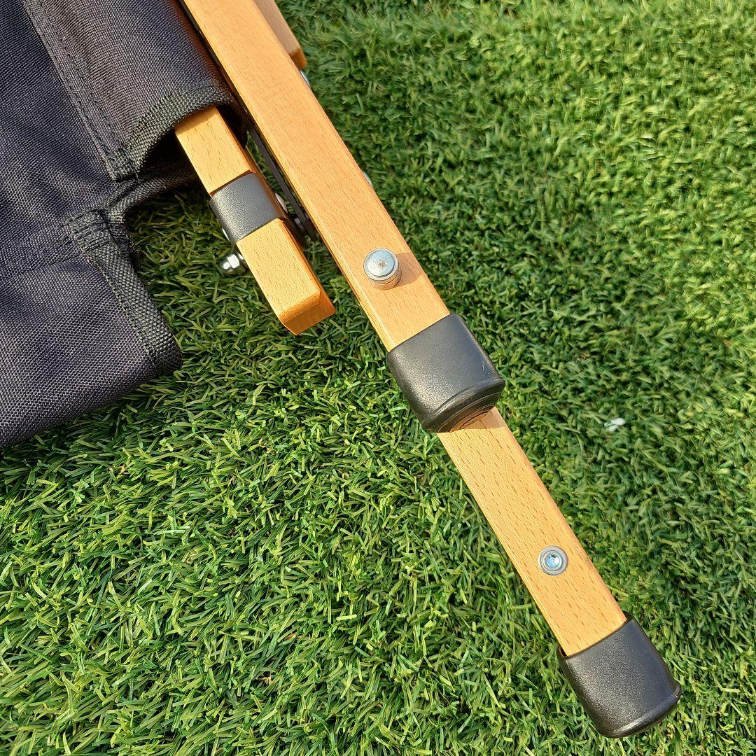 ハイランダー　ウッドフレームベンチ　二人掛け　ブラック　廃版品