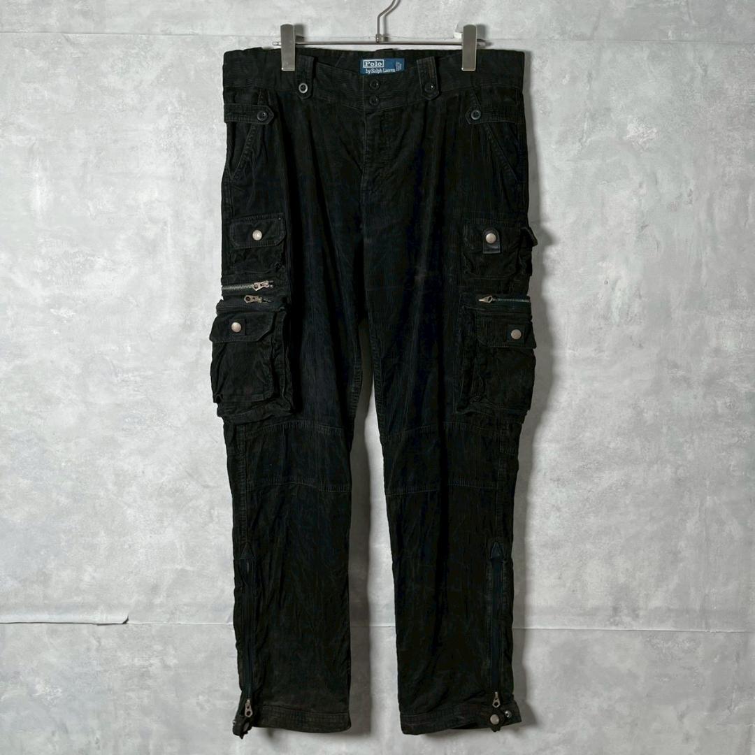 ギミック 90s Ralph Lauren コーデュロイ　カーゴパンツ PM44