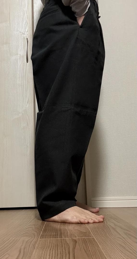 ヘリンボーン テーパードスラックス コットン/ウール J.S ホームステッド