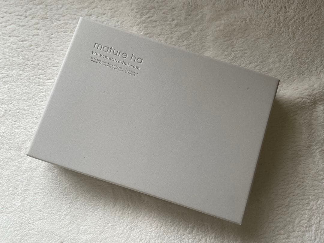 未使用Mature ha マチュアーハ BOXED HATボックスハット11cm