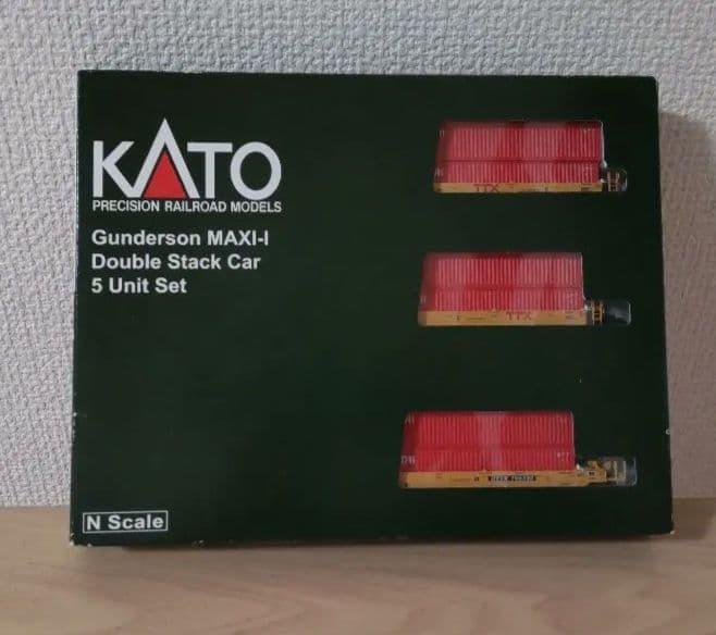 KATO MAX-I ダブルスタックカー 5両セット アメリカ型貨車