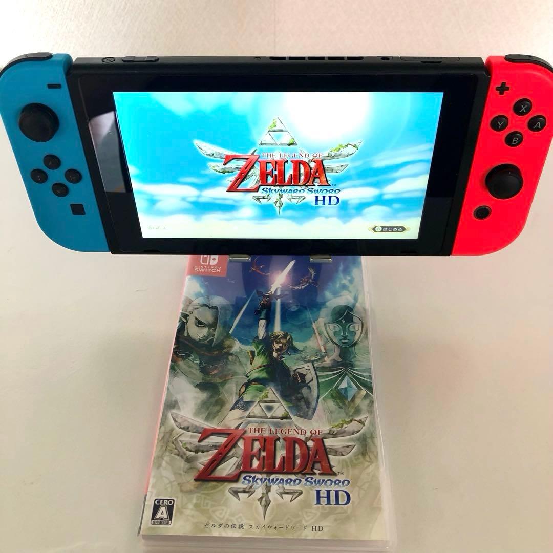 Nintendo Switch(XKJ)+ソフト7本セット【ゼルダ/零/あつ森】