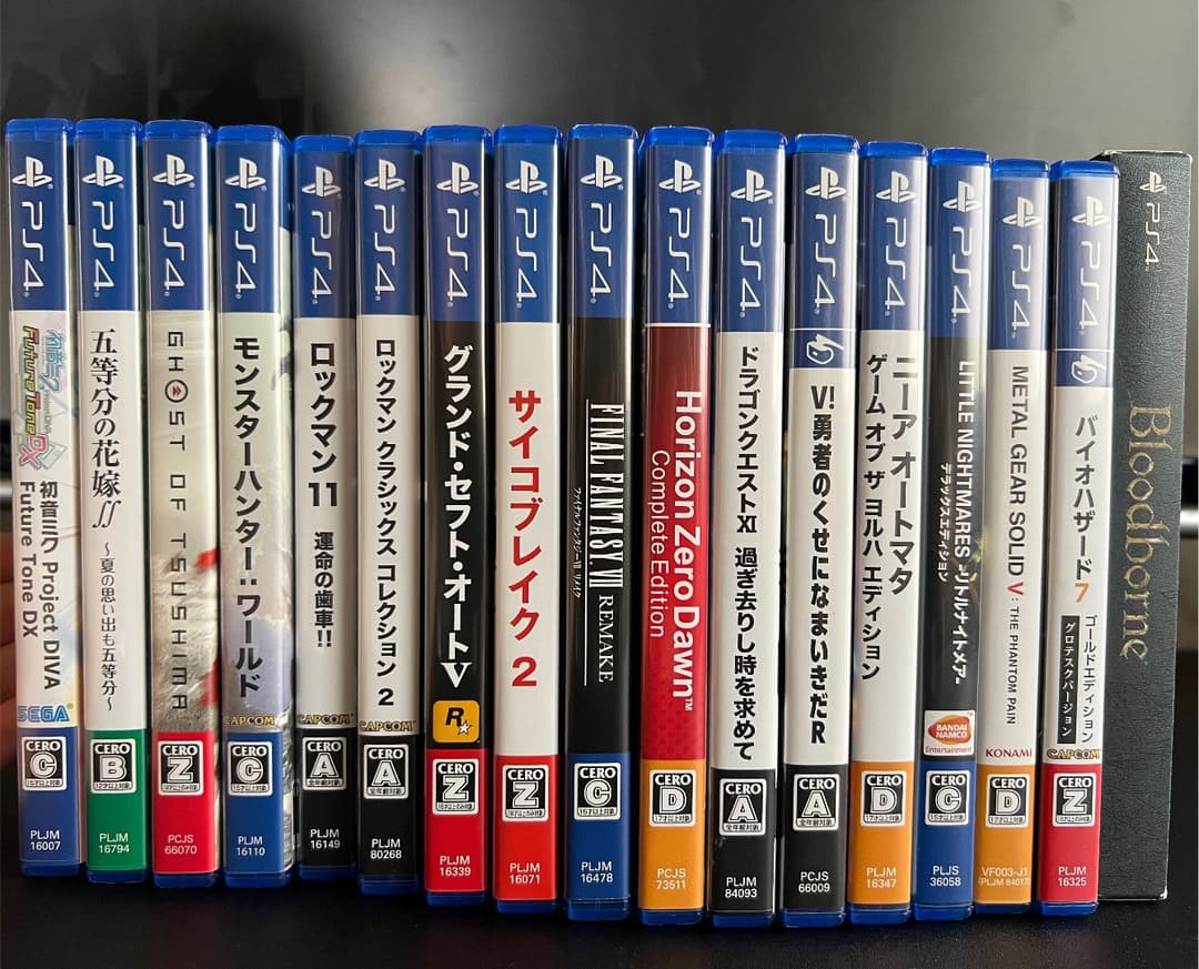 PS4ソフト(バラ)