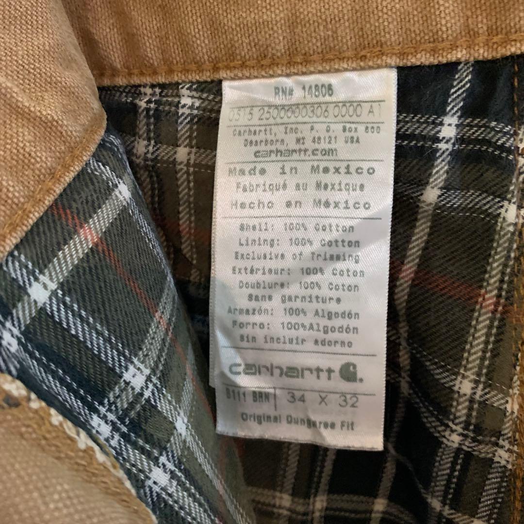 carhartt カーハート ダブルニー ペインターパンツ ダック裏ネル W34