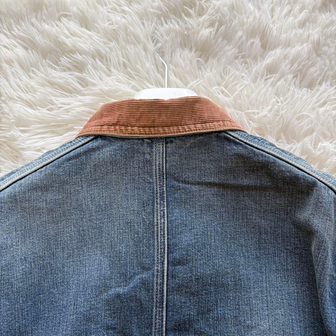 RRL コーデュロイカラー インディゴ デニム ジャケット カバーオール S