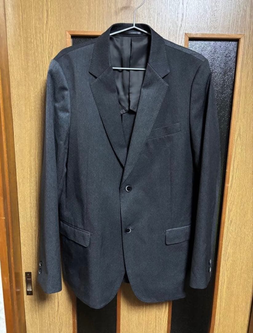 セール致します。solid コットンマナード　セットアップ　03　濃グレー