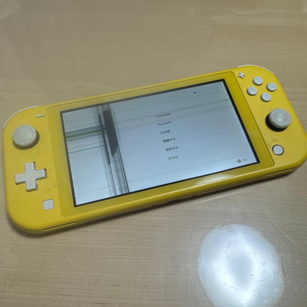 Nintendo Switch Lite イエロー 画面傷あり