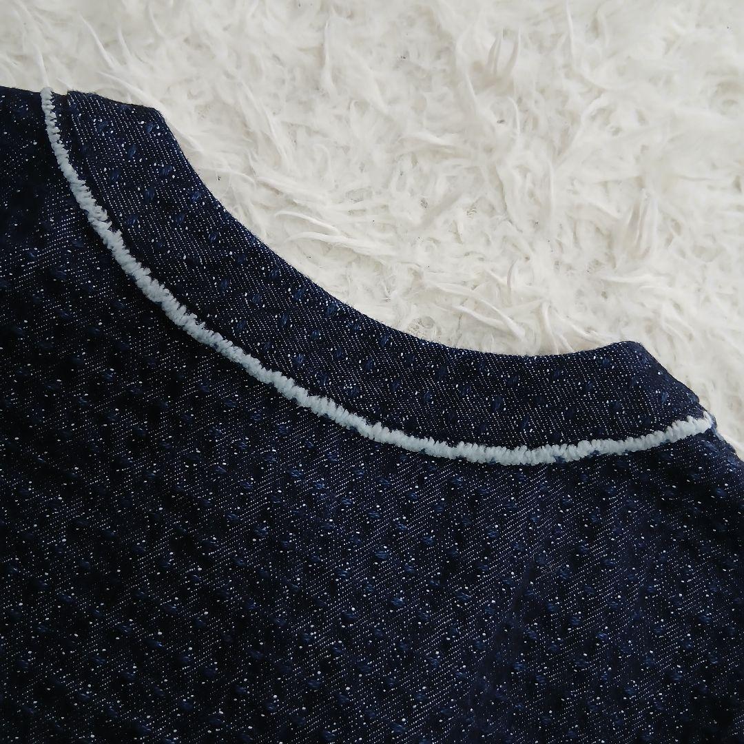 【Pal'las Palace】インディゴデニム　ノーカラージャケット